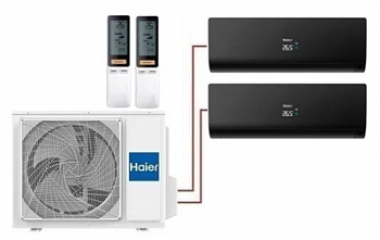 Мульти сплит-система на 2 комнаты Haier Flexis Super Match 2U40S2SM1FA/AS25S2SF2FA-B/AS35S2SF2FA-B с установкой